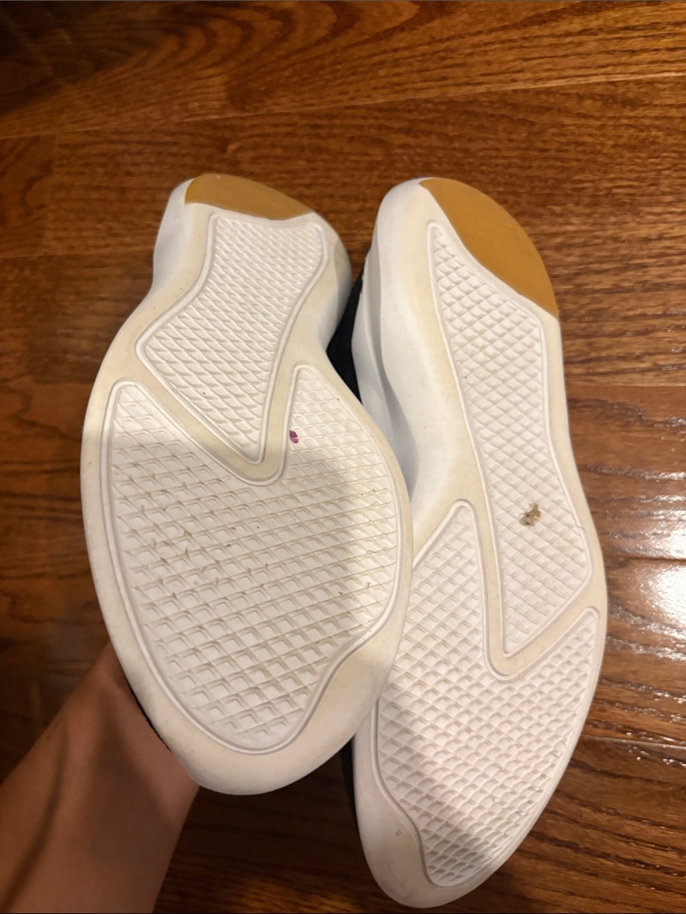 Cole Haan Black and White Knit Lace-Up Sneakers - Picture 4 of 4